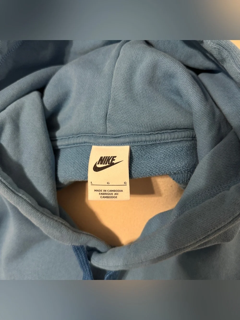 Thick Blue Nike Hoodie